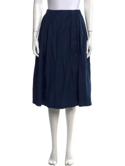 Pre-owned Marni Ruffle Embellishment Midi Length Skirt In Blue