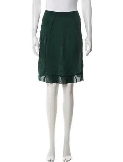 Pre-owned Marni Ruffle Embellishment Midi Length Skirt In Green