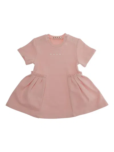 Marni Babies' Ruffled-detail Dress In Pink