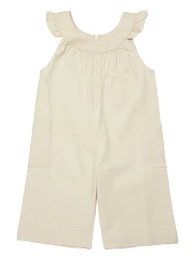 Marni Babies' Ruffled Tracksuit Bottoms In Neutral