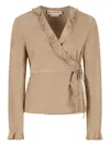 Marni Ruffled Wrap Jacket