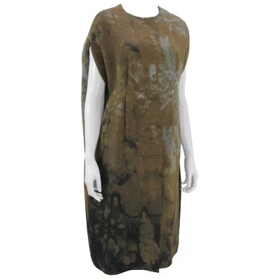 Pre-owned Marni Rust Dye Sleeveless Coat In Black