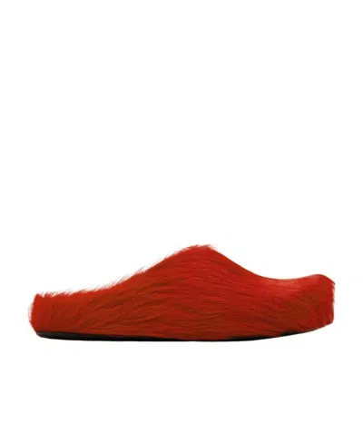 MARNI MARNI ROUND TOE SLIP-ON SLIPPERS