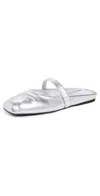 Marni Sabot Flats Silver In Silver