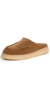 Marni Brown Suede Sabot Slip-on Loafers In Brown