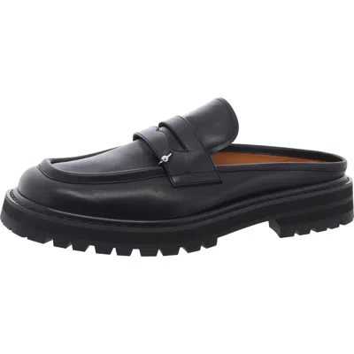 Marni Sabot Mules Mens Leather Loafers In Black