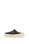Marni Pablo Leather And Shearling Clog