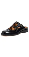 Marni Bambi 3.0 Moccasin Sabot Made Of Brushed Calfskin In Black