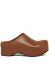 Marni Chunky Platform Clog In Brown