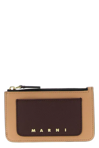 MARNI SAFFIANO LEATHER CARDHOLDER