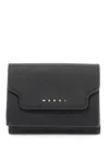 MARNI MARNI SAFFIANO LEATHER TRI-FOLD WALLET