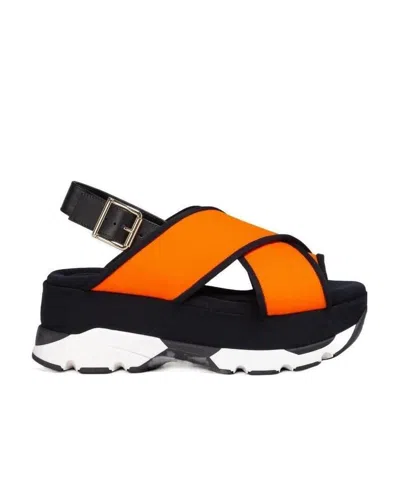 Marni Sam Chunky Sandals In Animal Print