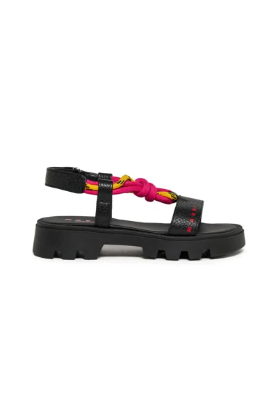 Marni Kids' Sandals With Logo In Multi