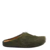 Marni Green Long-haired Calfskin Footbed Sabot