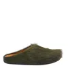 Marni Green Long-haired Calfskin Footbed Sabot