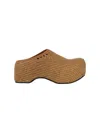 Marni Heel Sandals With Woven Texture Platform