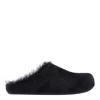 Marni Faux Fur Round Toe Sandals