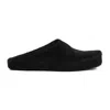 Marni Men Black Calf Hair Fussbett Slippers