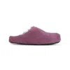 Marni Prune Violet Calf Hair Fussbett Mules In Pink