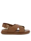 Marni Fussbett Leather Sandals