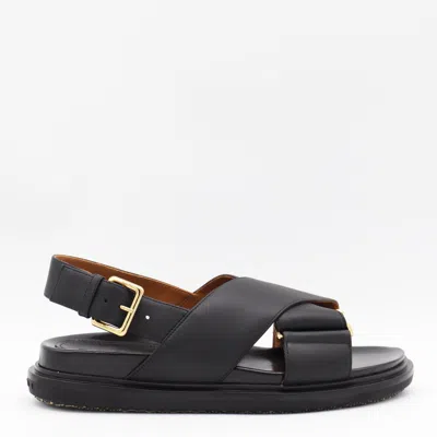 Marni Sandals Blacks And Greys