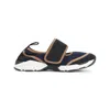 Marni Sneaker Mary Jane In Lycra Blu Scuro E Nera In Blue