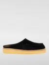 Marni Black Suede Slides In Black