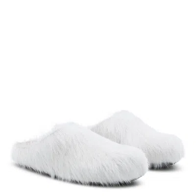 Marni Sandals Natural White In Blue