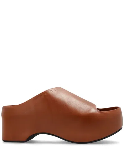 MARNI SANDALS WITH 75MM WEDGE