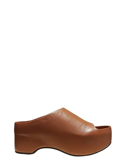 MARNI SANDALS WITH 75MM WEDGE