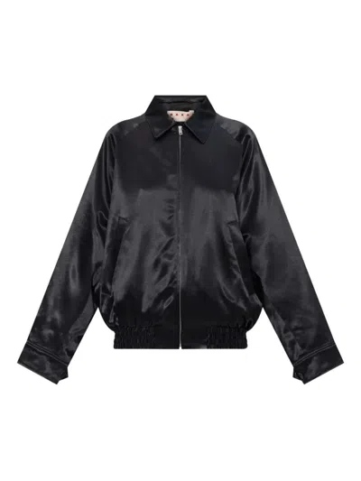 MARNI MARNI SATIN BOMBER JACKET