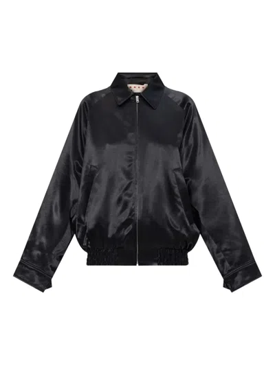 MARNI SATIN BOMBER JACKET
