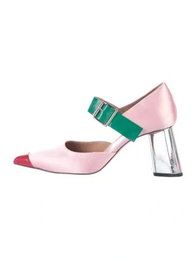 Pre-owned Marni Satin Pumps In Pink