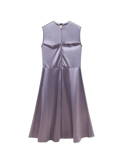 Marni Satin-finish Sleeveless Dress In Purple