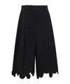 Marni Scalloped Tailored Shorts In Black