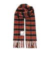 Marni Double-face Wool Scarf Scarves And Foulards Orange In Red