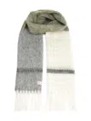 Marni Striped Alpaca Scarf Scarves And Foulards Grey
