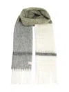 Marni Striped Alpaca Scarf Scarves And Foulards Grey In Multi