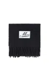 Marni Brushed Alpaca Scarf In Black