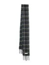 Marni Soft Fringed Scarf Multicolored Pattern In Blue