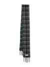 Marni Soft Fringed Scarf Multicolored Pattern In Blue