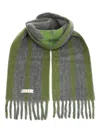 Marni Fringed Ends Striped Pattern Scarves