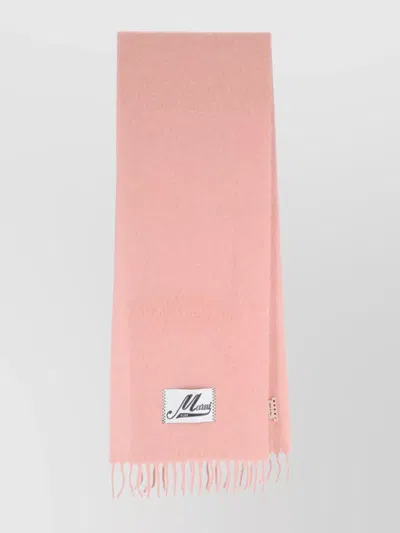 Marni Scarf Featuring Fringed Edges In Pink