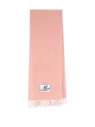 Marni Scarf In Alpaca In Nude