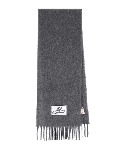 Marni Scarf In Alpaca In Gray