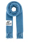 Marni Sciarpa In Misto Alpaca Azzurro Uomo
