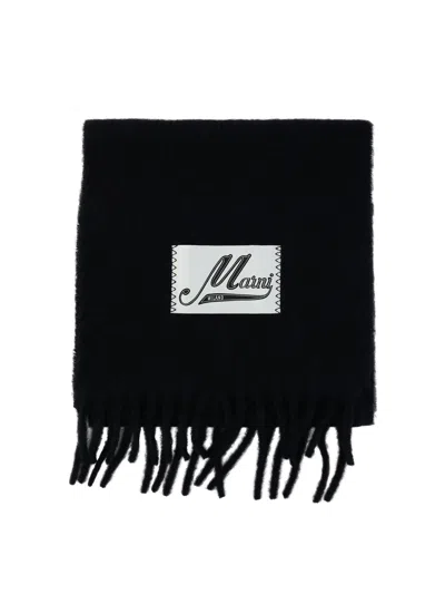 Marni Scarf With Logo Patch