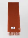 Marni Scarf With Stylish Fringed Edges In Brown
