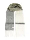 Marni Striped Alpaca Scarf Scarves And Foulards Grey In Multi