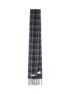 Marni Soft Fringed Scarf Multicolored Pattern In Black
